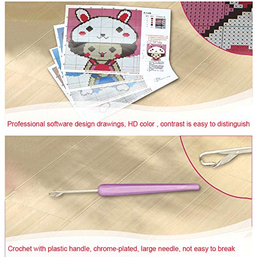 6 Embroidery+Pillowcase+Crocheting+Handmade+Needlepoint