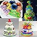 Anyana 4pcs set Sesame Street Oscar Ernie Elmo Monster fondant plunger Cookie Cutter biscuit decorating stamp stamper impression Sugarcraft Cake Decoration pastry pie crust mold