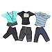Gosear Ken Doll, 5 Sets Fashion Casual Wear Doll Clothes Jacket Pants Outfits Accessories Men Boy Ken for Dolls Random Style