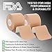 REFUN Kinesiology Tape Precut (4 Rolls Pack), Elastic Therapeutic Sports Tape for Knee Shoulder and Elbow, Pain Relief, Waterproof, Latex Free, 2