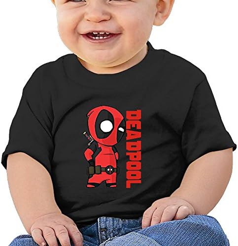 Acosoy Infants &amp;Toddlers Baby's Super Hero Deadpool T Shirts For 6-24 Months