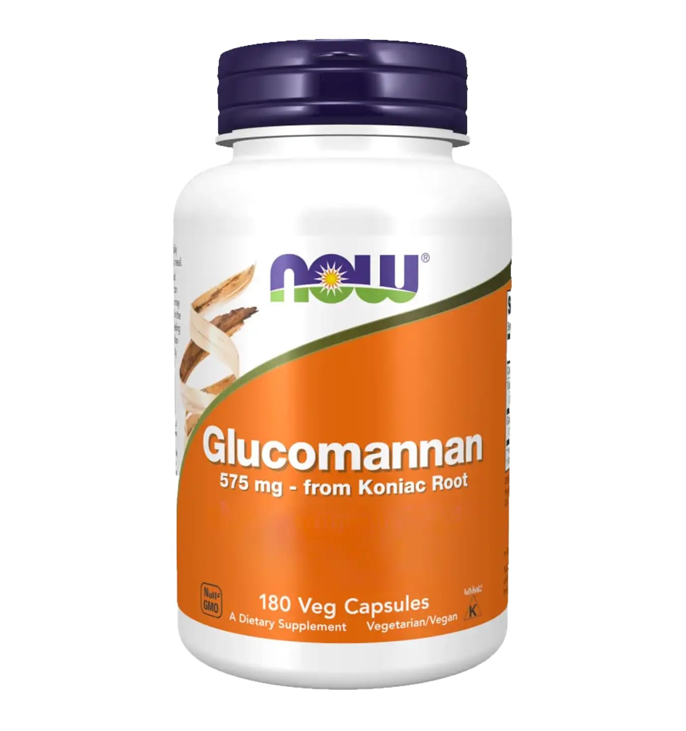 Glucomannan, 575 mg, 180 Capsules - Now Foods - UK Seller