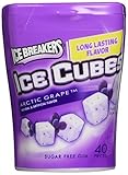 Ice Breakers Ice Cubes Arctic Grape Sugar Free Gum. 4 x 40 Count Cube Bottles by Ice Breakers Ice Cubes