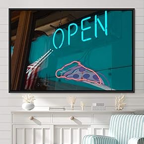 signwin Framed Canvas Wall Art Illuminated Words 3D...
