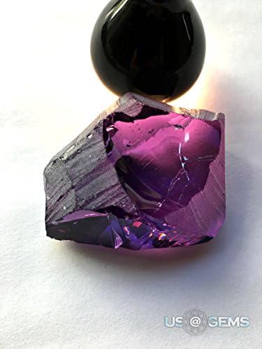 Amethyst Lavender rough 80 gr. Nanosital. Lab created gemstone. US@GEMS