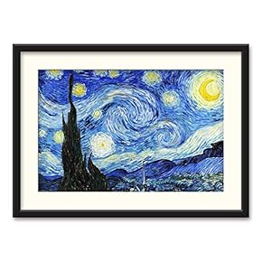 SIGNFORD Black Framed Canvas Wall Art Famous Painting...