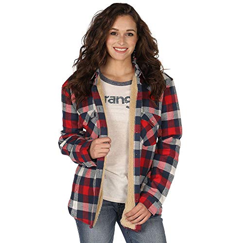 wrangler flannel jacket sherpa