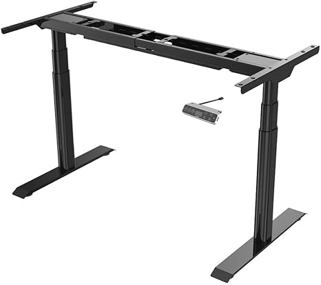 Sanodesk Hohenverstellbarer Schreibtisch Elektrisch Hohenverstellbares Tischgestell 3 Fach Teleskop Mit Led Touch Screen Tastatur E8 Schwarz Amazon De Kuche Haushalt