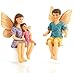 Joykick Fairy Garden Boat Kit - Miniature Hand Painted Figurine Statues with Accessories - Set of 6pcs for Your House or Lawn Decor