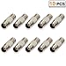 wsdcam 10 Pack BNC Connectors - BNC Female to Female Coupler Jack Straight Convert Connector BNC Adapter for CCTV Security Camera