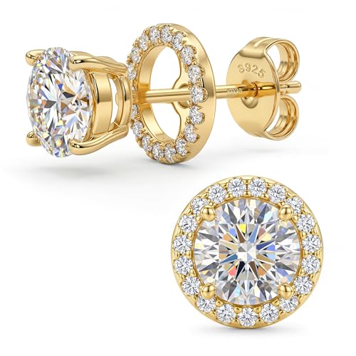 NORBU 1. Moissanite Stud Earrings