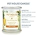 Pet House 9 oz Pina Colada Scented Pet Odor Candle, Clean Burning, Long Lasting, Plant Based Spring, Summer Scented Soy Candle, 60 Hour Burn Time