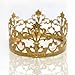 Craft and Party Mini Prinrcess Gold Crown Cake Topper for wedding party cake decoration. (Gold)