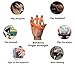 JCBDT Hand Resistance Bands Finger Stretcher for Guitar and Climbing Finger Trainer Finger Exercise Bands Finger Grip Strengthener silicone Set of 6 (3 Finger Stretchers & 3 Hand Grips)