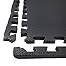 IncStores Exercise Tiles 2ft x 2ft (6 Black Tiles, 24 Sqft) Portable Interlocking Foam Tile Mats