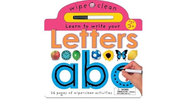 Letters A B C With Writing Pen Wipe Clean Learn To Write Board Books Priddybooks Amazon Com Books