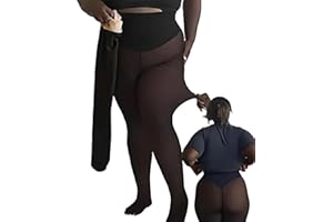 New Compression Band & One Seam Option The Original Magic Fleece Lined Leggings,Women Fake Sheer Thick Warm Pantyhose