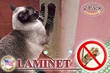 LAMINET The Original Deluxe Cat Scratch Shields - Protect Your Furniture with Our Deluxe Heavy-Duty Furniture Scratch Shields - Set of 2 Heavy-Duty Flexible Plastic Shields - (11