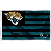 Jacksonville Jaguars USA American Nation Stripes 3x5 Grommet Flag
