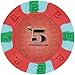 Trademark Poker NexGEN 6000 Series PRO Classic Style Poker Chips (Set of 100), 9gm, Red