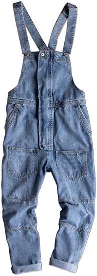 Imivio オーバーオール メンズ サロペット デニム つなぎ サスペンダー オールインワン ジーンズ スキニー デニムパンツ 作業着 アメカジ Xl パンツ 通販 Amazon