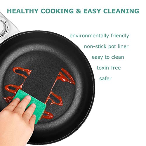 2 Electric+Upgraded+Non+Stick+Temperature+Included