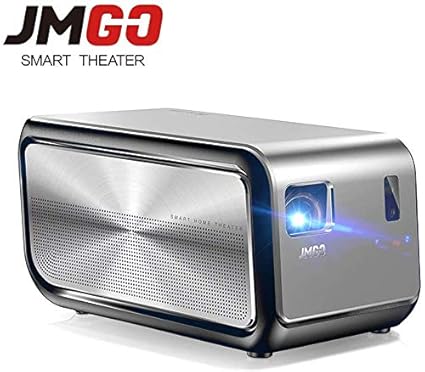 JmGO J6S DLP LED Projector 1100 ANSI Lumens Native 1080P Auto Focus 4K Home Cinema - Silver