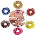Super India Store Acupressure Massage Sujok Rings for Finger in Assorted Color Set of 6 Pcs + Health Products
