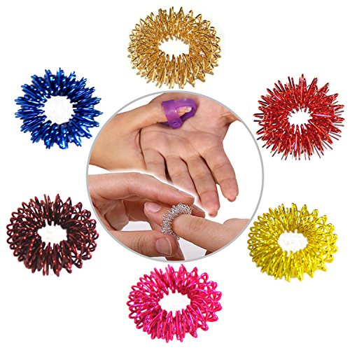 AcupressureMassageSujokRinginAssortedColorsSetof4pcs