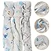 Boy and Girl 100% Cotton Swaddle Blanket, Cute Baby Bamboo Muslin Blankets for Large Size 47 x 47 inches (Summer Tale)