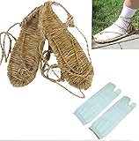SSJ Tabi Socks Sandals Bleach Cosplay[8,9,10,11size] Bleach Wind Straw Sandals Yellow