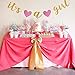 Famoby Gold Glittery It's a Girl Banner for Baby Shower Party Decorations