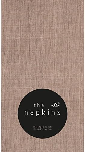 The Napkins Guest Towel – Hand Towel - Noblesse Design Polar White/ Gold - Feels like cloth (Cocoa)