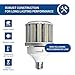 Hyperikon LED Corn Bulb Street Light, 125W (Hip HID Replacement), Outdoor Area Lighting E39 Large Mogul, 5000K, Waterproof, UL, DLC