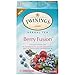 Twinings Berry Fusion Herbal Tea, 20 Count Pack of 6, Individually Wrapped Tea Bags, Naturally Caffeine Free