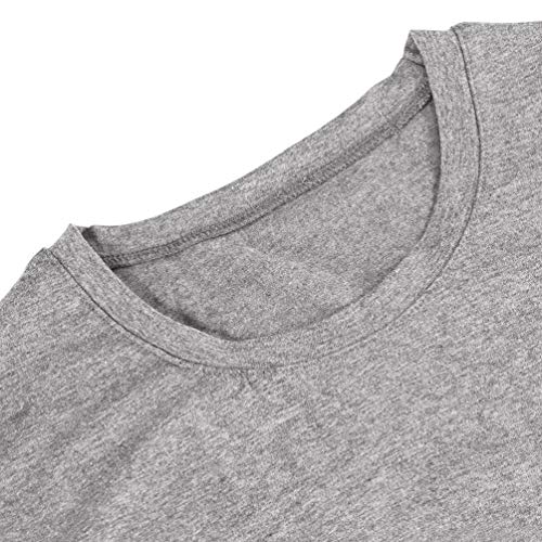 Chulianyouhuo St. Patricks Day Shirts for Women Irish Shamrock Novel Love Heart Short Sleeve Tee Tops Grey