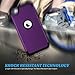 ULAK iPod Touch 7th Generation Case, iPod Touch 6 Case, Heavy Duty Shockproof High Impact Protective Case with Dual Layer Soft Silicone + Hard PC for Apple iPod Touch 7/6/5, Purple