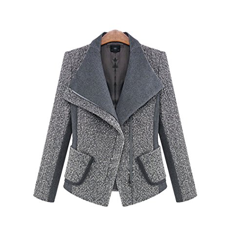 Winter Woman Slim Short Jacket Mosaic Turn-Down Collar Casual Outerwear Coat Winter Woman Slim Short Jacket Mosaic Turn-Down Collar Casual Outerwear Coat