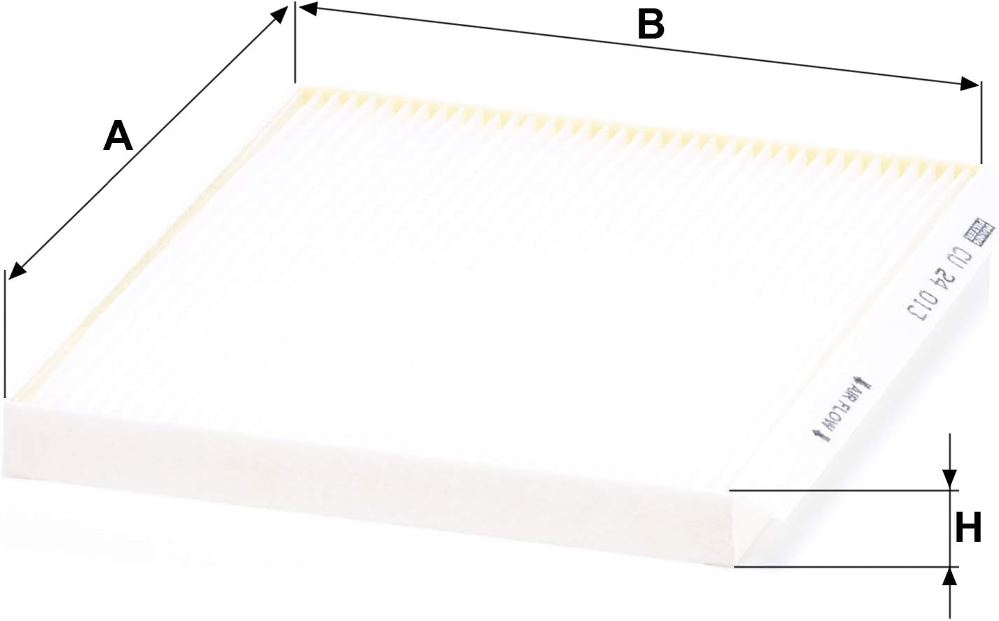 MANN-FILTER CU 24 013 Interior Filter - For passenger cars, White, 23.9 x 19.4 x 2 cm - Image 3