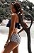 Angerella Swimsuits For Women Ruffled Top Swimwear High Waisted Bikini,US 10-12=Tag Size 2XL,Navy