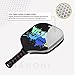 ianoni Graphite Composite Pickleball Paddle Pickleball Racket with Graphite Face & Polymer Honeycomb Core,Balanced Weight,Low Profile Edge,Meets USAPA Specifications (Black)