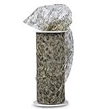 Expo Leopard Print Tulle Spool of 10-Yard, Light Gold