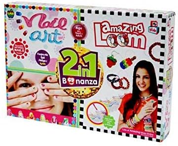 Applefun 2 in 1 Amazing Loom Plus Nail Art, Multi Color