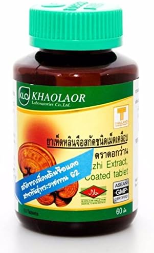 Khaolaor Lingzhi Extract 500Mg 60 Tablets.