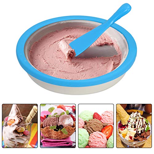 US Fast Shipment Jiayit Household Fried Ice Board Children's Ice Cream Machine Instant Ice Cream Maker Yogurt Frozen Pan Ice Roll Fun & Engaging Toy Best Activity - Thumbnail 2