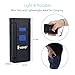 Portable Bluetooth & 2.4G Wireless Barcode Scanner, 1D Mini Handheld Barcode Reader Supports for Windows, Android, iOS and Works with iPad, iPhone, Android Phones, Tablets or Computers