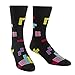 Sock It To Me Joining Elements Men's Crew Socks,Black,One Size