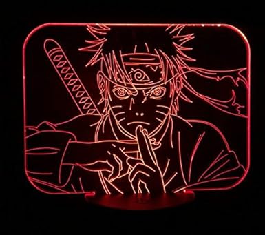 Naruto Classic Cartoon Anime Character Kids Boy Gift Kakashi Sasuke Sakura Japanese Manga Led Night Light Table Lamp Amazon Co Uk Lighting