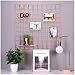 Simmer Stone Rose Gold Wall Grid Panel for Photo Hanging Display & Wall Decoration Organizer, Multi-functional Wall Storage Display Grid, 5 Clips & 4 Nails Offered, Set of 1, Size 23.6