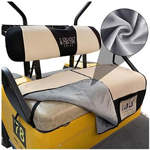 10L0L Golf Cart Summer Cooler Seat Blanket Cover,Double-Sided Seat Blankets fit Club Car DS EZGO TXT&RXV(Adjustable Length) for Winter Golf or Summer Golf with Storage Pocket (S) 10L0L Golf Cart Summer Cooler Seat Blanket Cover,Double-Sided Seat Blankets fit Club Car DS EZGO TXT&RXV(Adjustable Length) for Winter Golf or Summer Golf with Storage Pocket (S)